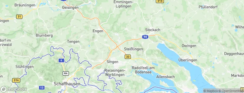 Landkreis Konstanz, Germany Map