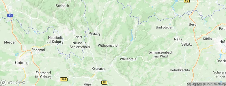 Landkreis Kronach, Germany Map
