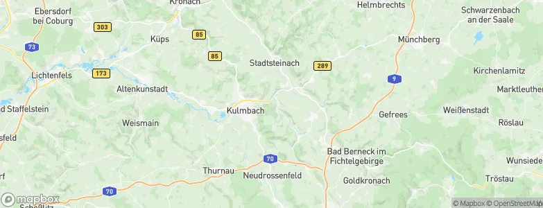 Landkreis Kulmbach, Germany Map