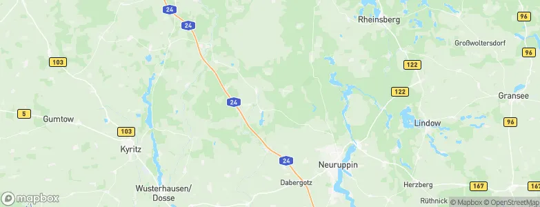 Landkreis Ostprignitz-Ruppin, Germany Map