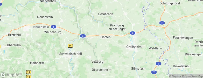 Landkreis Schwäbisch Hall, Germany Map