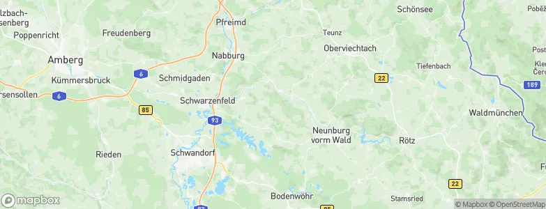 Landkreis Schwandorf, Germany Map
