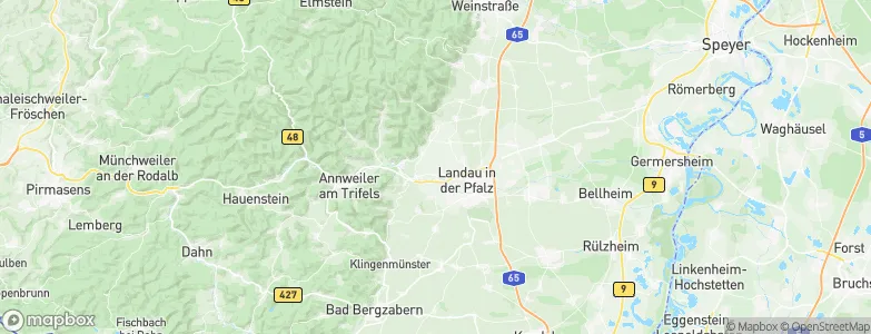 Landkreis Südliche Weinstraße, Germany Map
