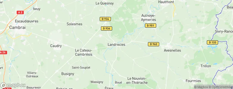 Landrecies, France Map