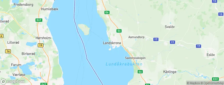 Landskrona, Sweden Map