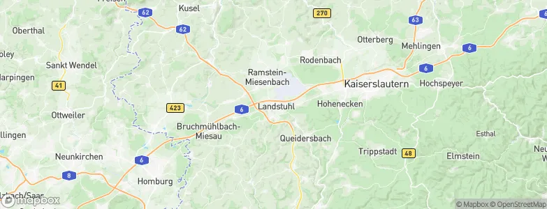 Landstuhl, Germany Map