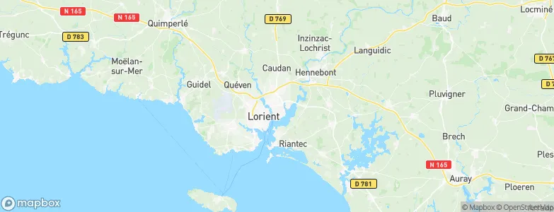 Lanester, France Map