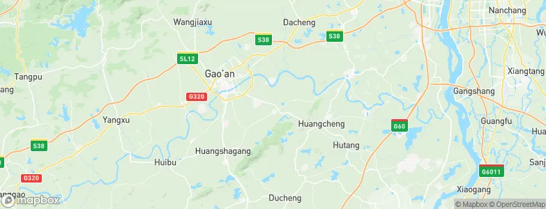 Lanfangzhen, China Map