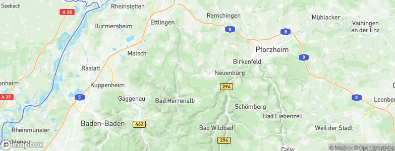 Langenalb, Germany Map