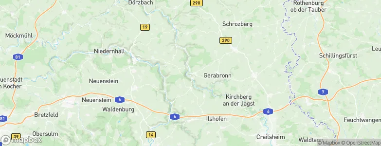 Langenburg, Germany Map