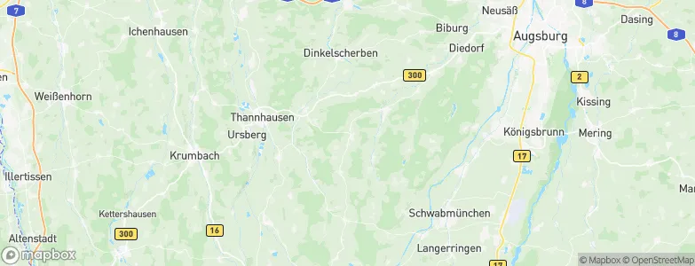 Langenneufnach, Germany Map