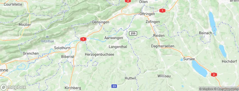 Langenthal, Switzerland Map
