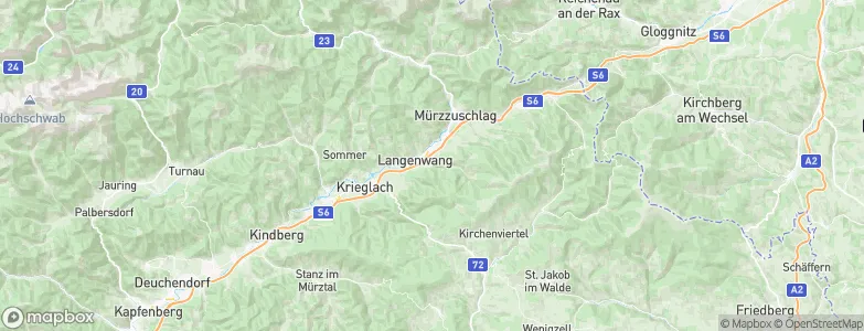 Langenwang, Austria Map