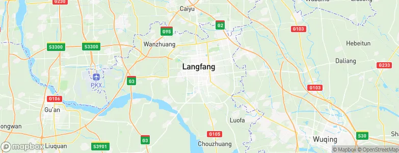 Langfang, China Map