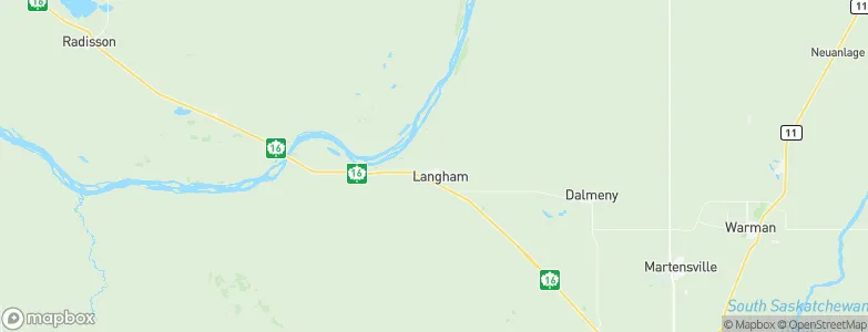 Langham, Canada Map