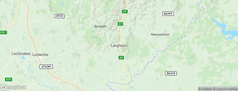 Langholm, United Kingdom Map