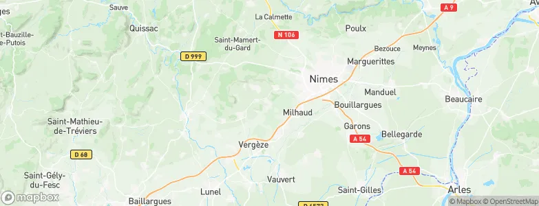 Langlade, France Map