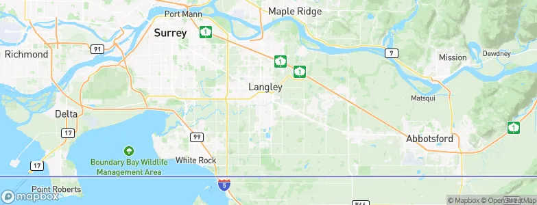 Langley, Canada Map