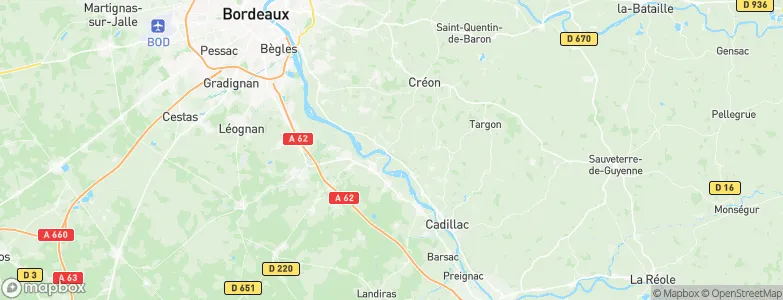 Langoiran, France Map
