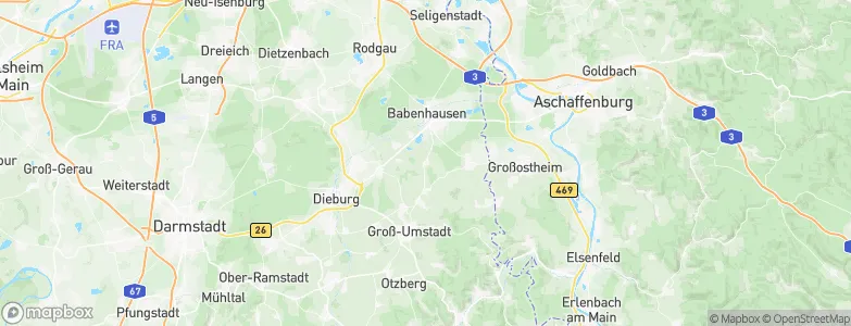 Langstadt, Germany Map