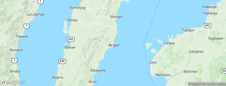 Langtad, Philippines Map