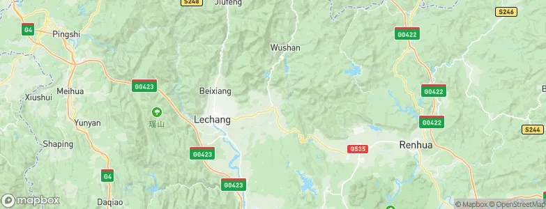 Langtian, China Map