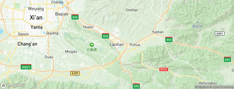 Languan, China Map