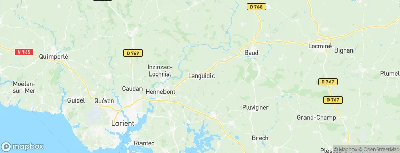 Languidic, France Map