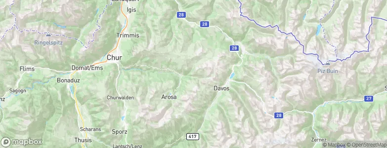 Langwies, Switzerland Map