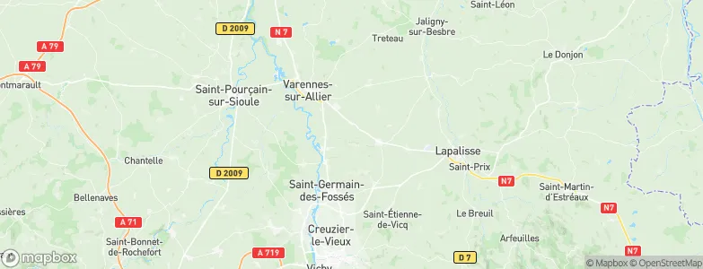 Langy, France Map