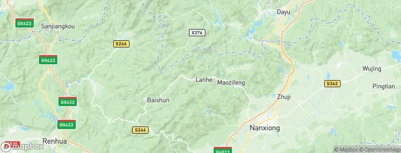 Lanhe, China Map