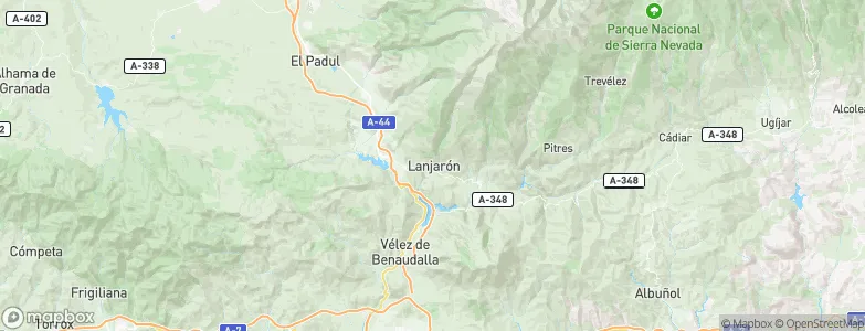 Lanjarón, Spain Map