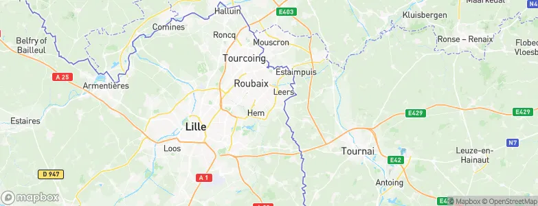 Lannoy, France Map