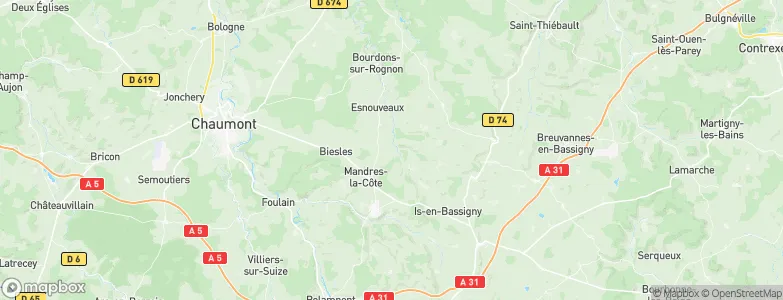 Lanques-sur-Rognon, France Map
