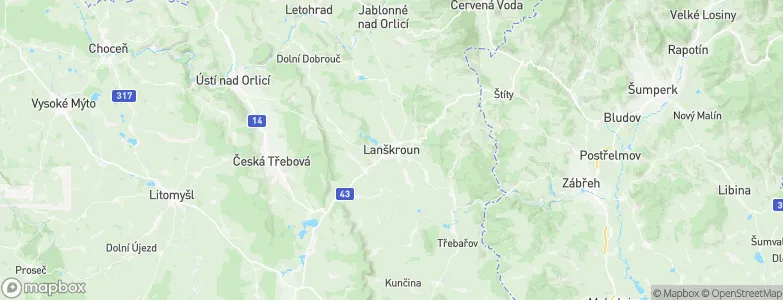 Lanškroun, Czechia Map