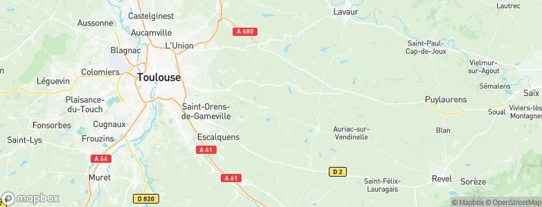 Lanta, France Map