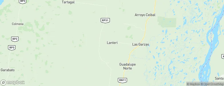 Lanteri, Argentina Map