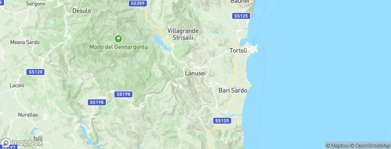 Lanusei, Italy Map