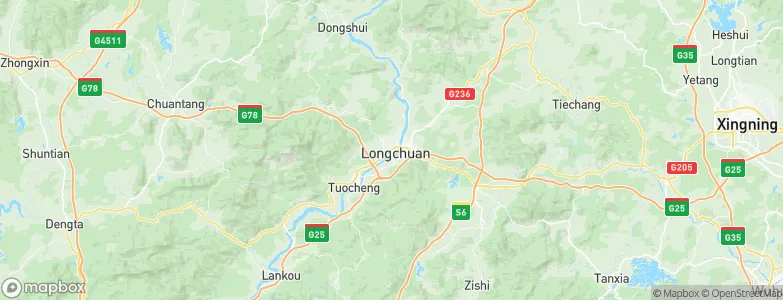 Laolong, China Map