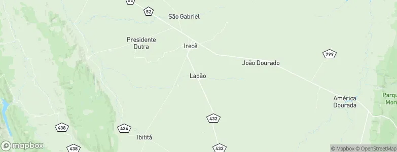 Lapão, Brazil Map