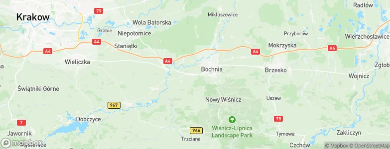 Łapczyca, Poland Map