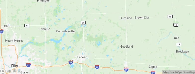 Lapeer, United States Map