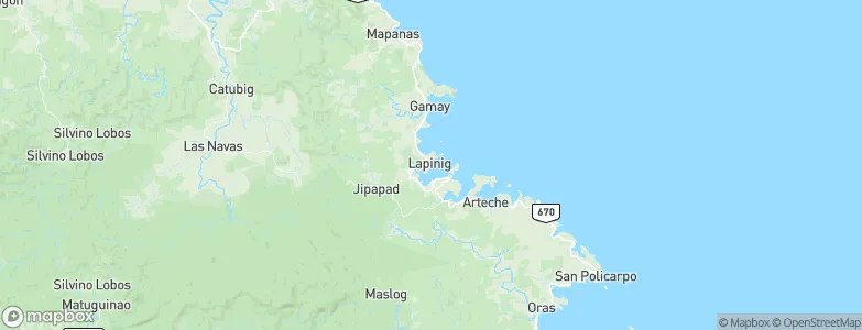 Lapinig, Philippines Map