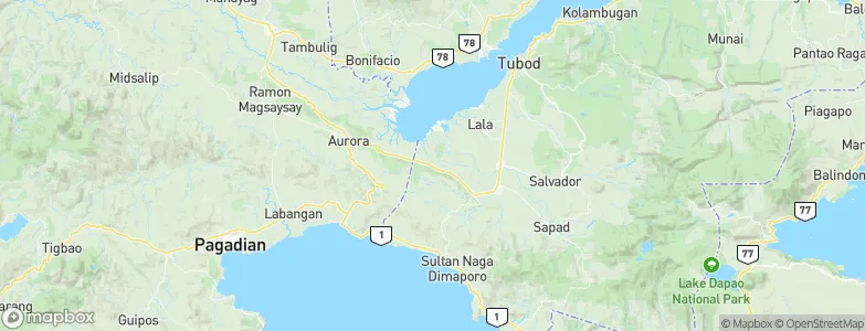 Lapining, Philippines Map