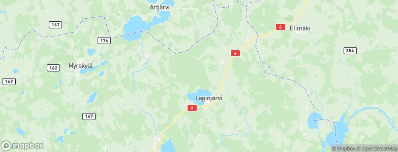 Lapinjärvi, Finland Map