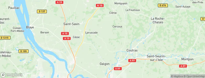 Lapouyade, France Map