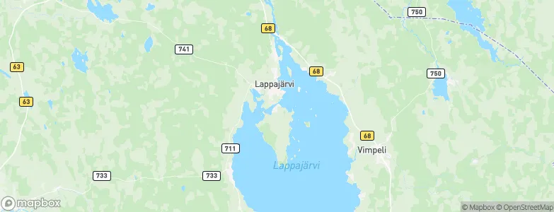 Lappajärvi, Finland Map