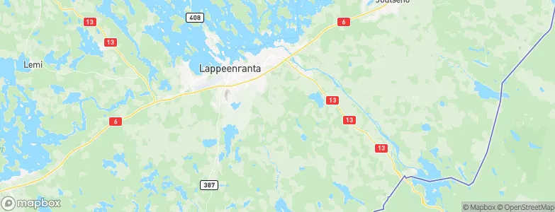 Lappeenranta, Finland Map