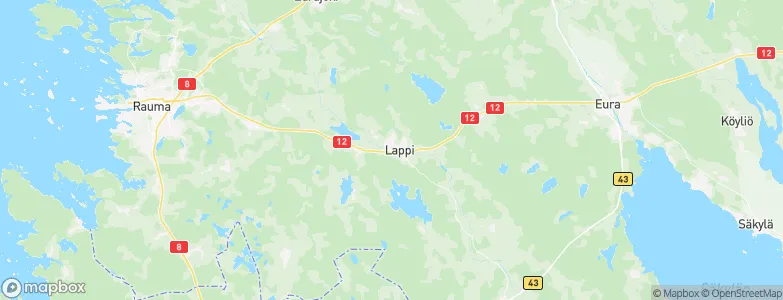 Lappi, Finland Map