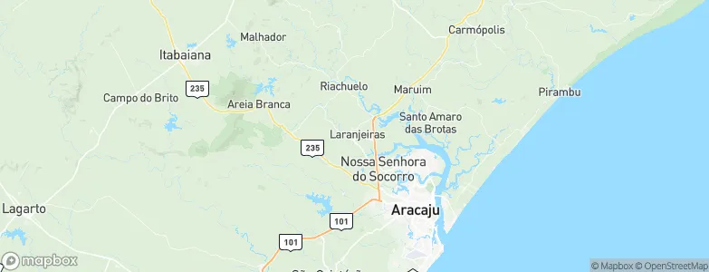 Laranjeiras, Brazil Map